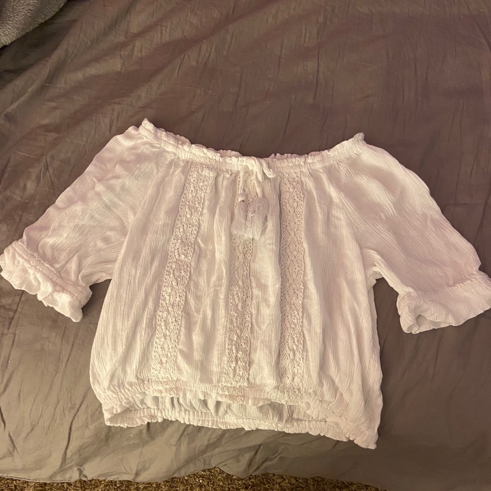 justice white shirt